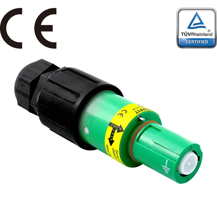 PFLD-EGN-S120M40A - PowerFit 400 A Line Drain, Earth (PE) Green (Universal protective earth/ground)