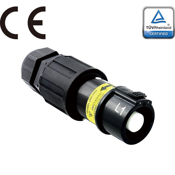 PFLS-1BK-S120M40A - PowerFit 400 A Line Source, L1 (Phase A) Black (NEC - North American)