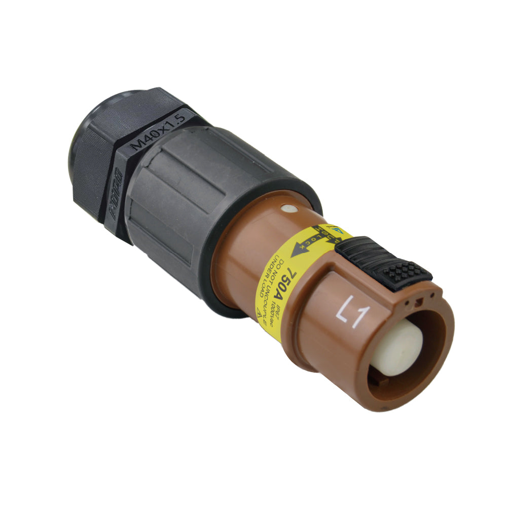 PFLS-1BN-C300M40 - PowerFit 750 A Line Source, L1 (Phase A) (IEC / 277-480 V North American) Brown