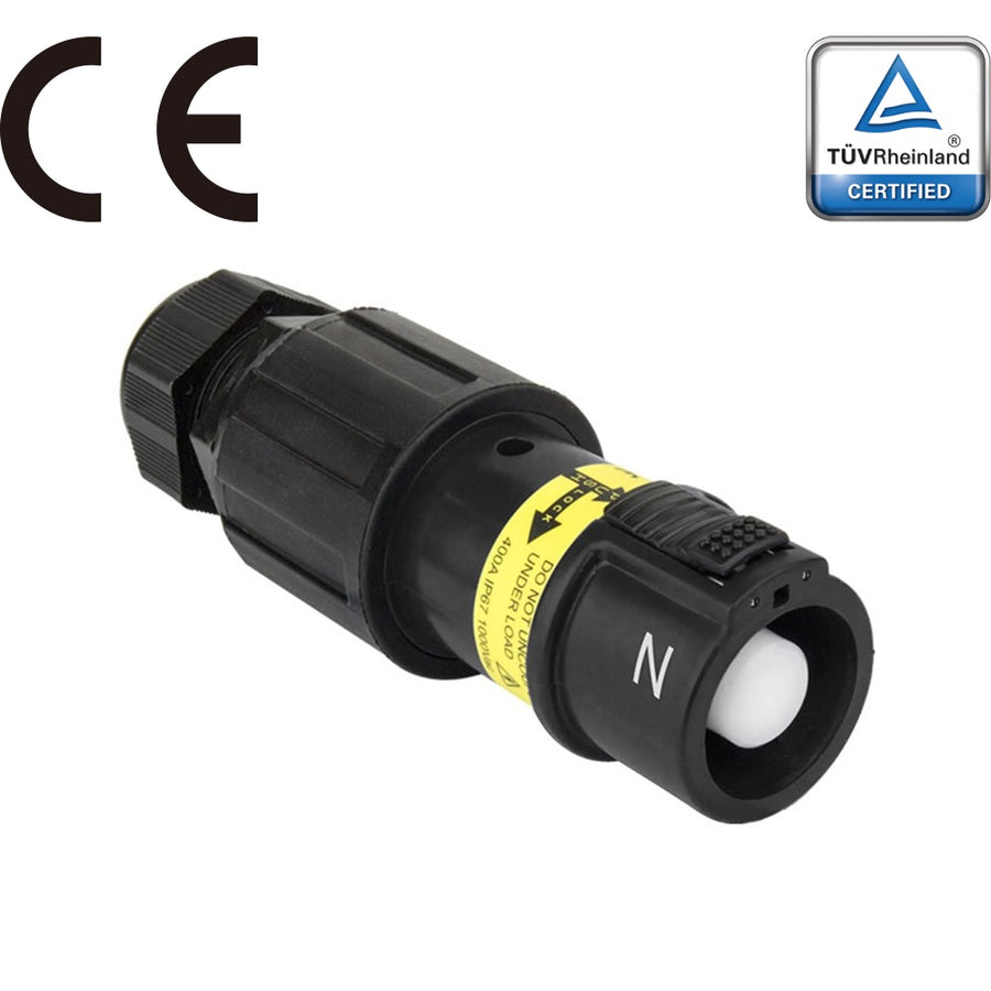 PFLS-NBK-S120M40A - PowerFit 400 A Line Source, Neutral (N) Black (Australian / UK (Old Standard))