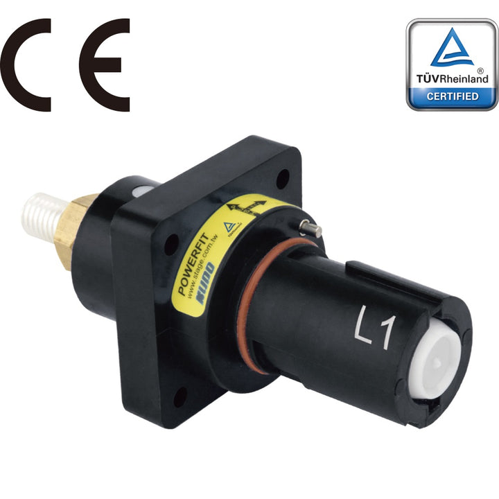 PFPD-1BK-T7 - PowerFit 750 A Panel Drain, L1 (Phase A) (NEC - North American) Black