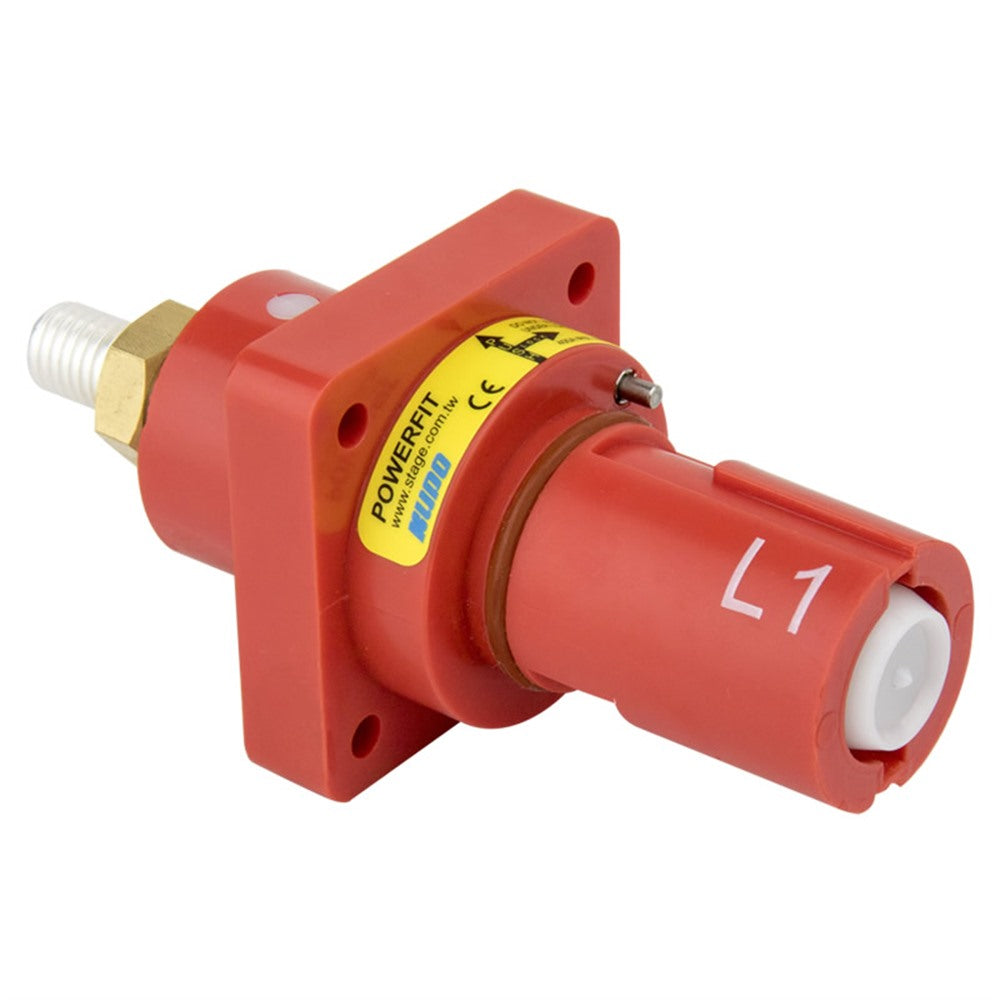 PFPD-1R - PowerFit 400 A Panel Drain, L1 (Phase A) Red (Alternate L1 / Australian)