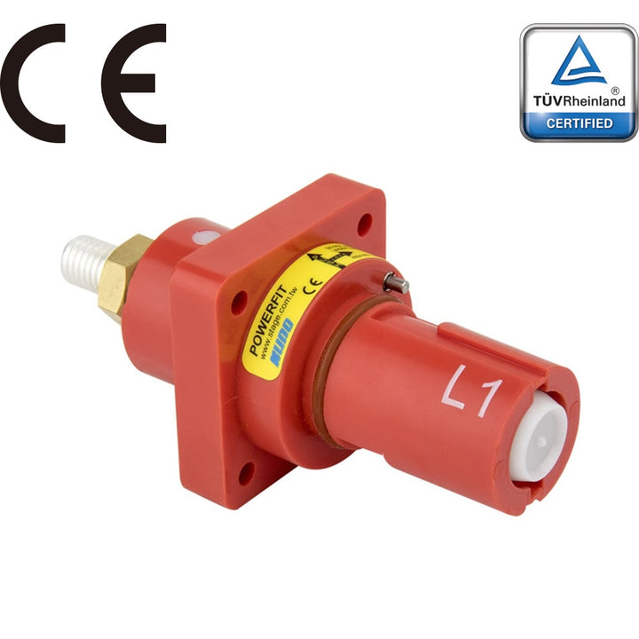 PFPD-1R - PowerFit 400 A Panel Drain, L1 (Phase A) Red (Alternate L1 / Australian)