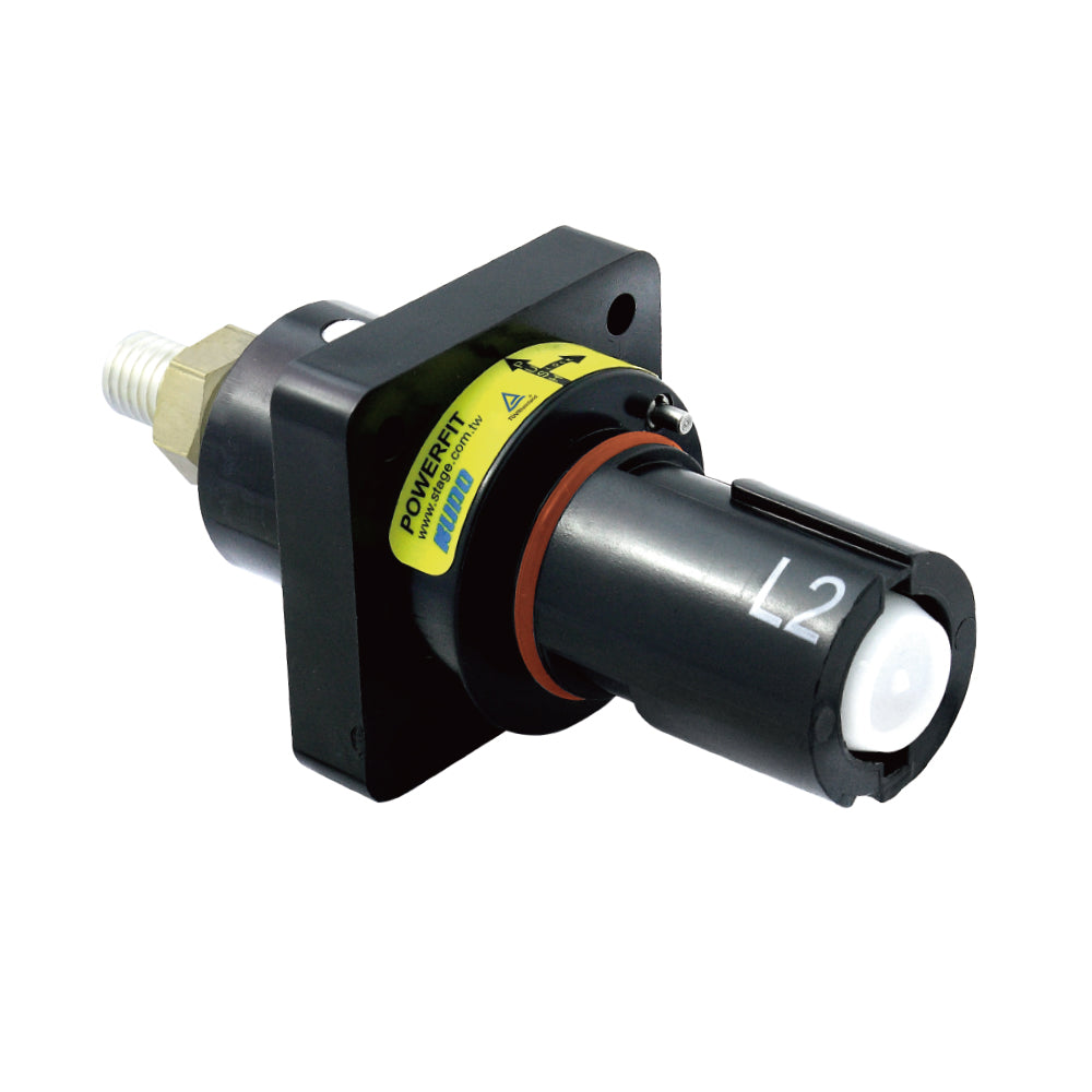 PFPD-2BK-T7 - PowerFit 750 A Panel Drain, L2 (Phase B) (IEC) Black