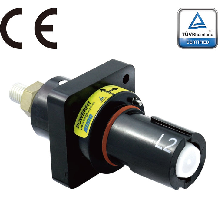 PFPD-2BK-T7 - PowerFit 750 A Panel Drain, L2 (Phase B) (IEC) Black