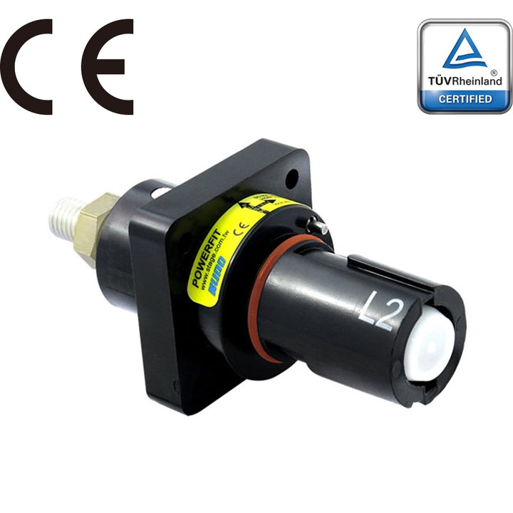 PFPD-2BK - PowerFit 400 A Panel Drain, L2 (Phase B) Black (IEC - European)