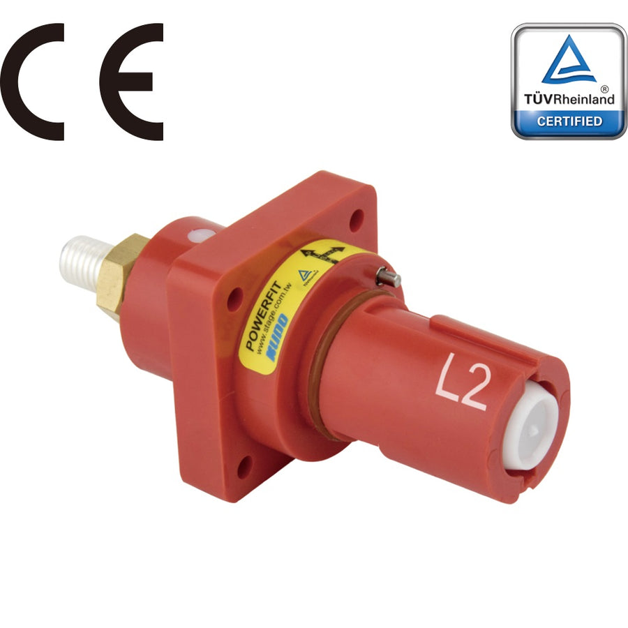 PFPD-2R - PowerFit 400 A Panel Drain, L2 (Phase B) Red (NEC - North American)