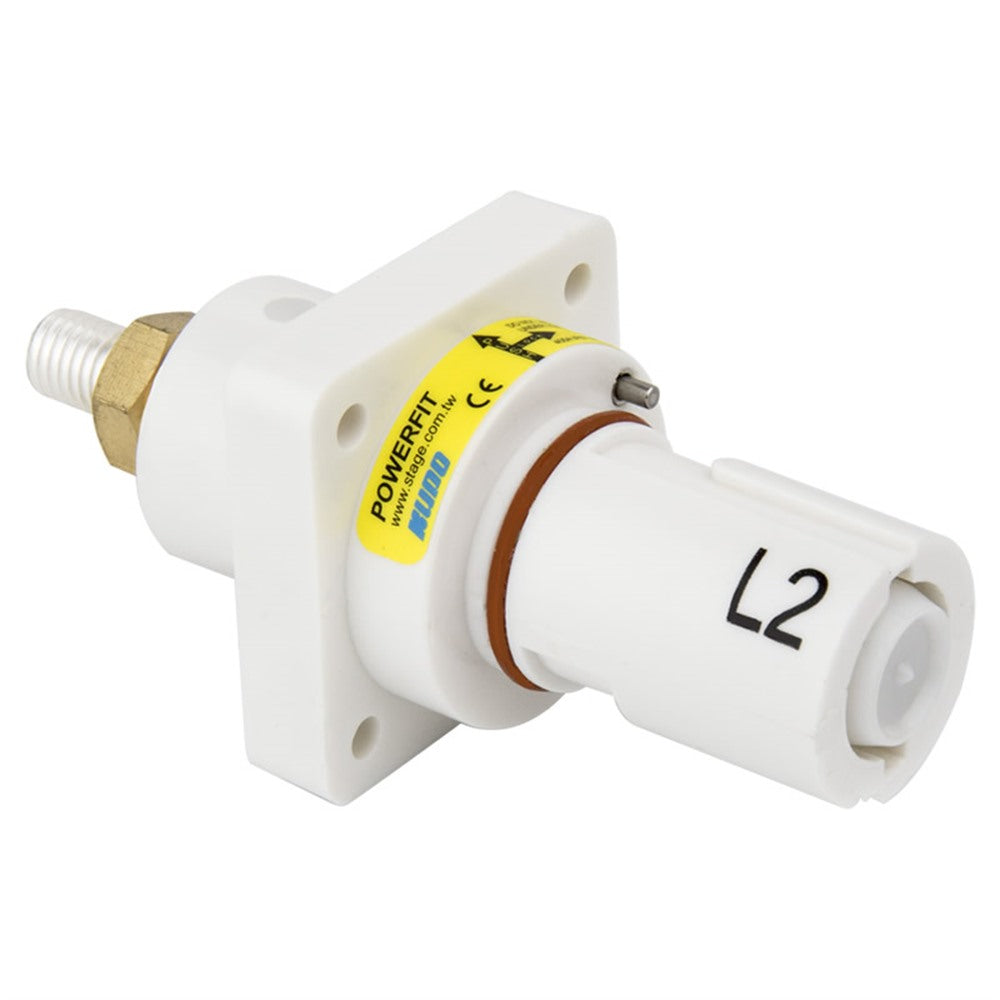 PFPD-2W - PowerFit 400 A Panel Drain, L2 (Phase B) White (Australian)
