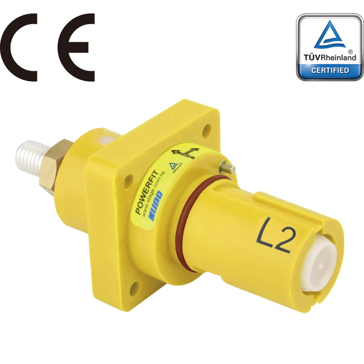PFPD-2Y-T7 - PowerFit 750 A Panel Drain, L2 (Phase B) ( China / 277-480 V North American) Yellow