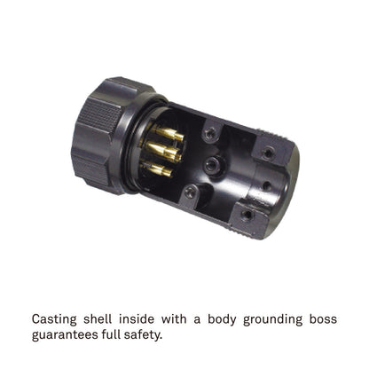 PLS-4207LF - Line Female, cable entry detail