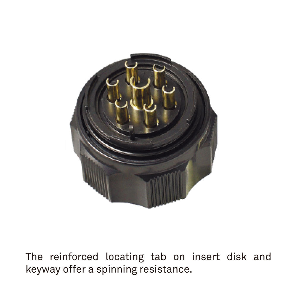 PLS-4207LM - Line Male, panel mounting detail