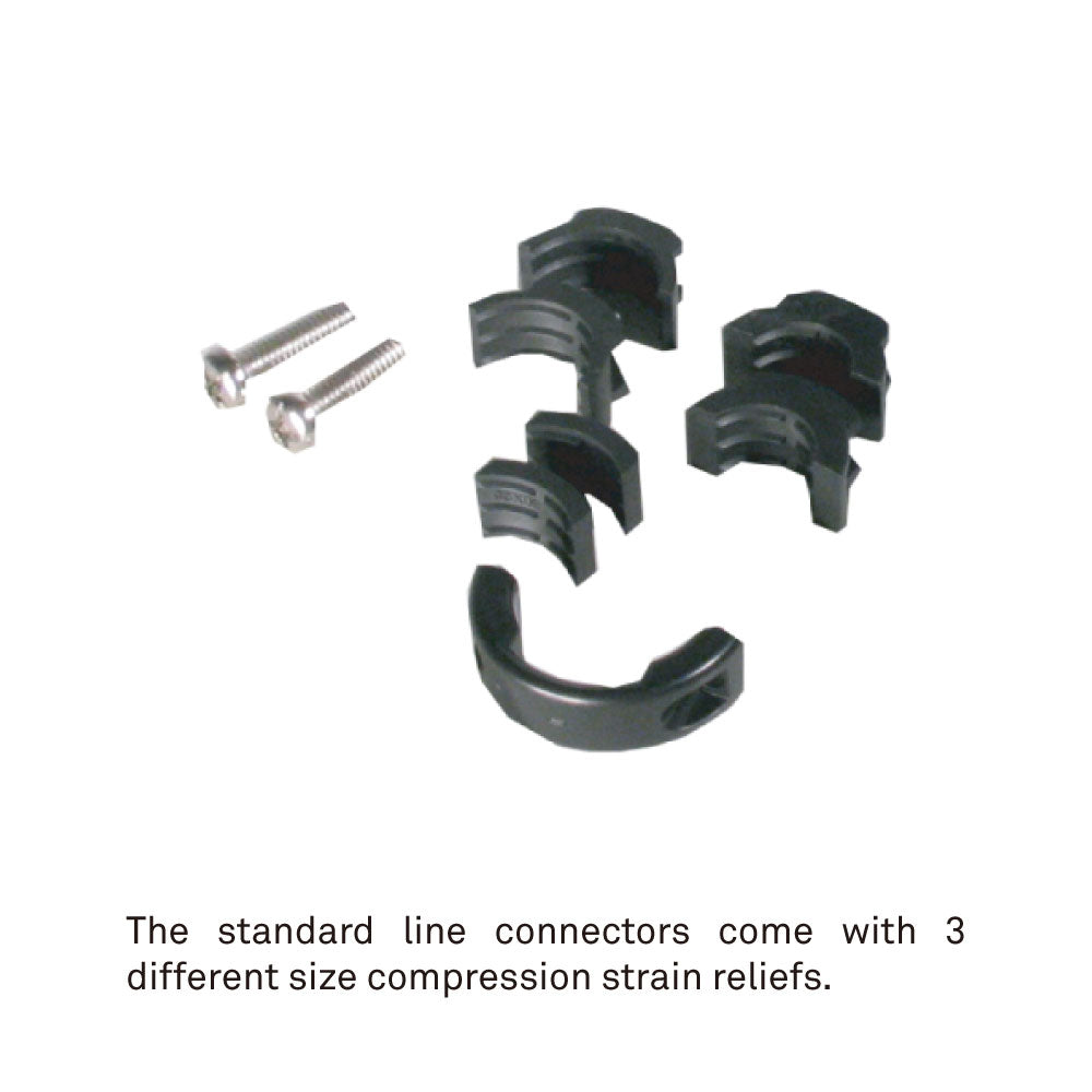 PLS-4207LM - Line Male, assembled connector detail