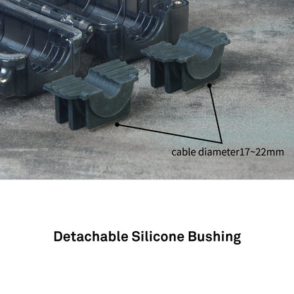 PWP-550 - Premium Waterproof Power Connection Box, lock and latch detail