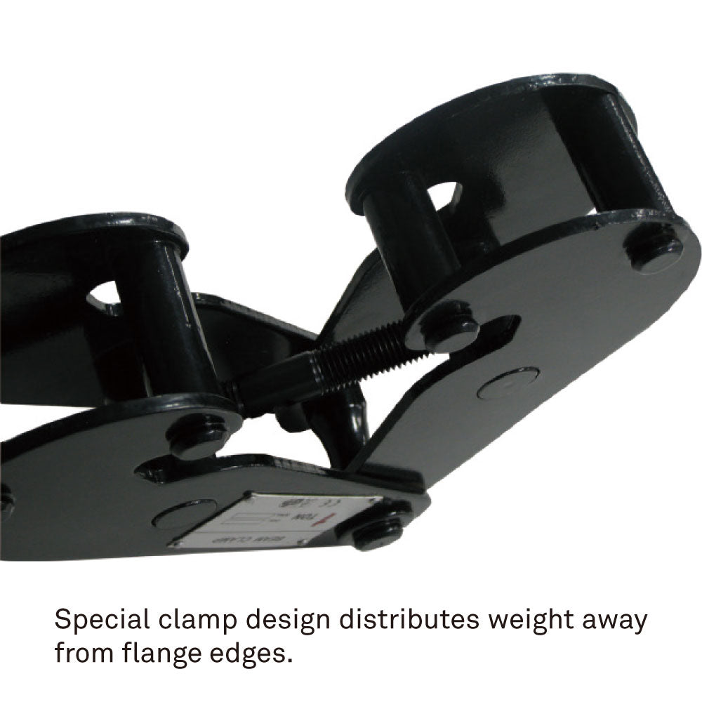 RBC-1BK - RIGPRO Adjustable Beam Clamp 1,000 kg, clamp jaw design detail