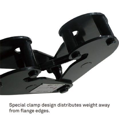 RBC-2BK - RIGPRO Adjustable Beam Clamp 2,000 kg, clamp jaw design detail