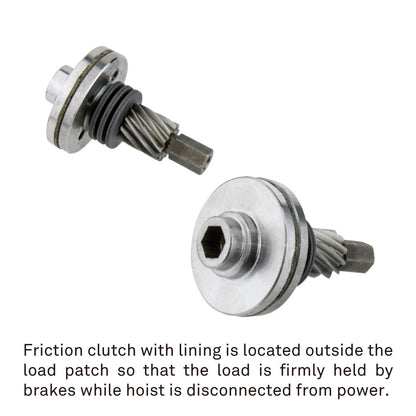RC-250P - D8 Plus 250 kg Direct Control, friction clutch detail