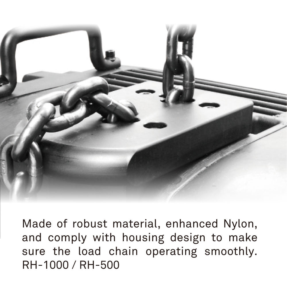 RD-1000P - D8 Plus 1000 kg Chain Hoist Direct Control, housing and chain entry detail