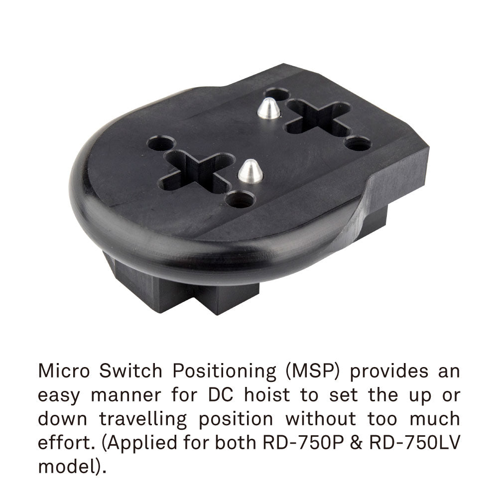 RD-750 - D8 Plus 750 kg Chain Hoist Direct Control, micro switch positioning block detail