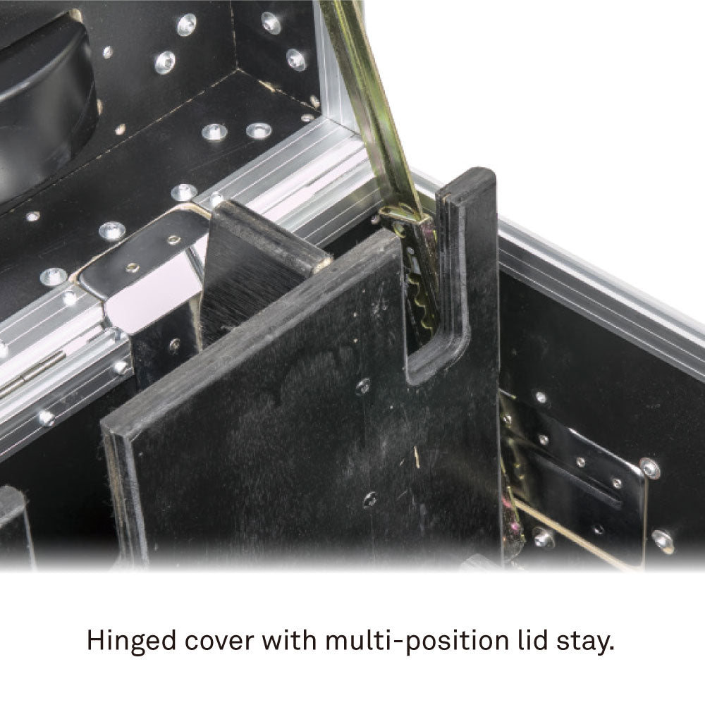 RH-1000-1W - RH - 1000 - 1 W - Flight Case, multi-position lid stay detail
