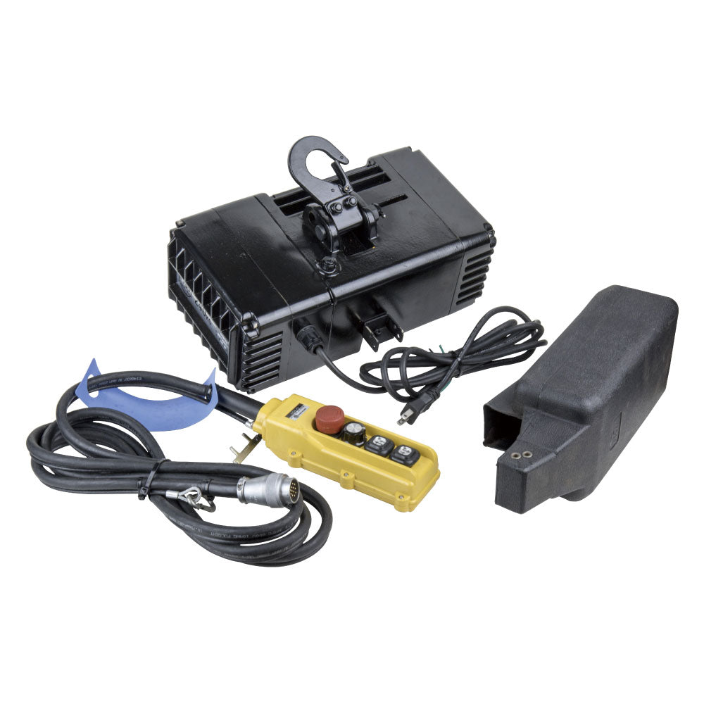 RH-SP48W - Single Phase Brushless DC 480 kg Chain Hoist with Wireless Remote, component set view