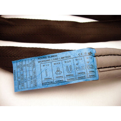 RS-202 - Polyester Black Stage Sling, 2 M, rigging application view