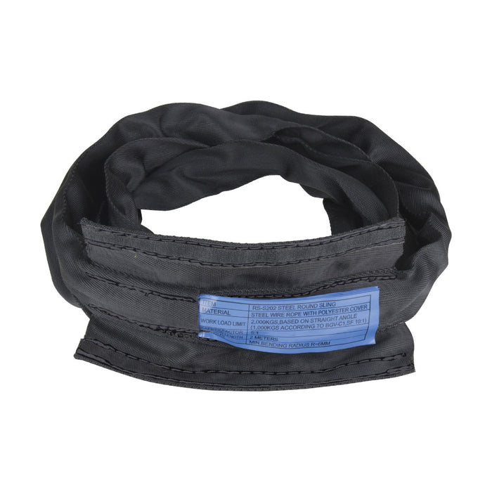 RIGPRO Steel-Core Round Sling, 2 M Length (RS-S202)