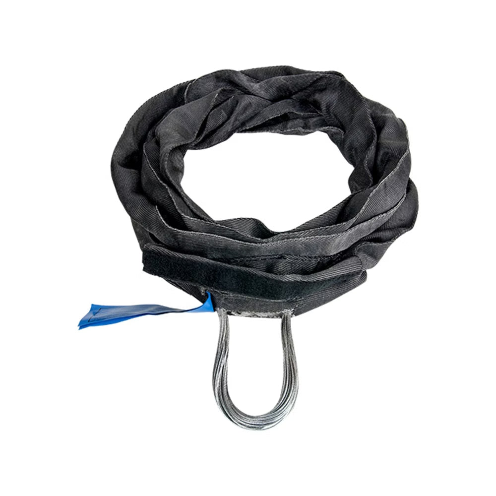 RS-S502 - RIGPRO Steel-Core Round Sling, 5 M Length, round sling with steel ring detail