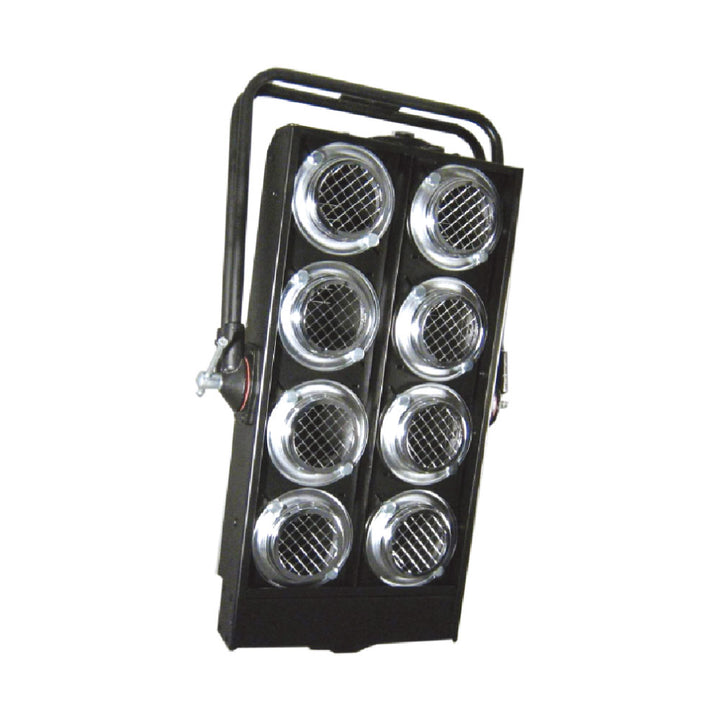 SB-368V - KUPO 8-Lite Audience Blinder Vertical Unwired, front lamp array view