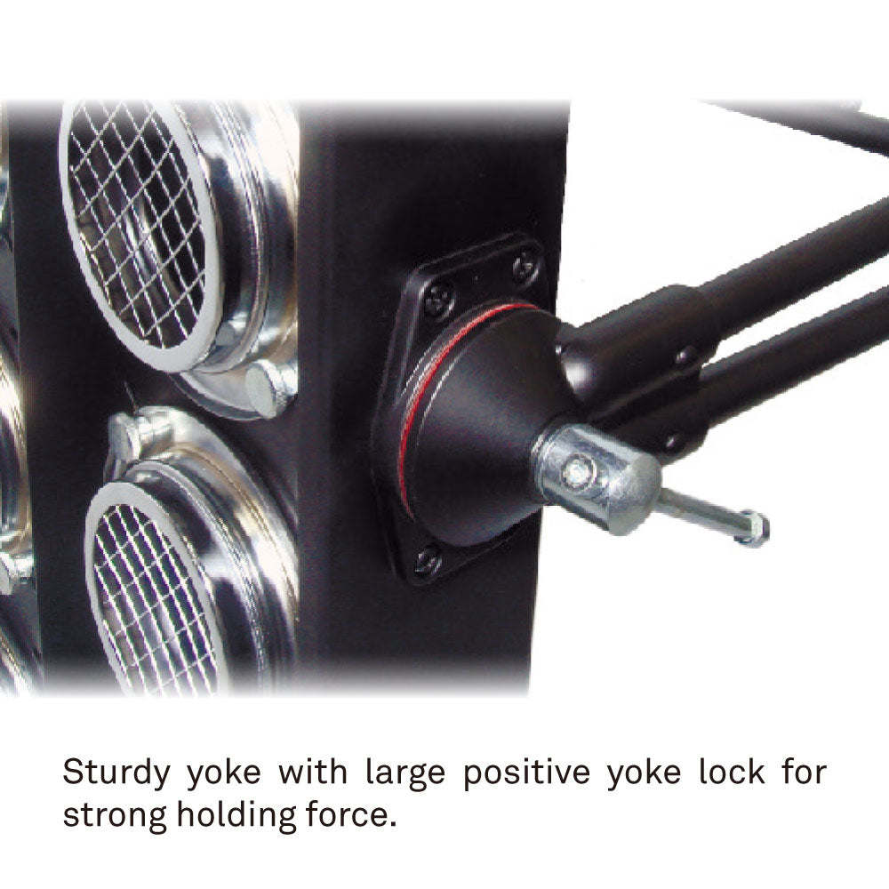 SB-368V - KUPO 8-Lite Audience Blinder Vertical Unwired, rear ventilation detail