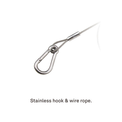 SW-01ST - Stainless Steel Safety Wire 3.2 mm, cable sleeve detail