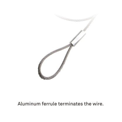 SW-01ST - Stainless Steel Safety Wire 3.2 mm, fixture attachment setup