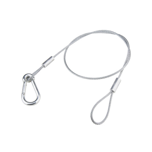 SW-01 - Galvanized Safety Wire 3.2 mm, Silver, end loop detail