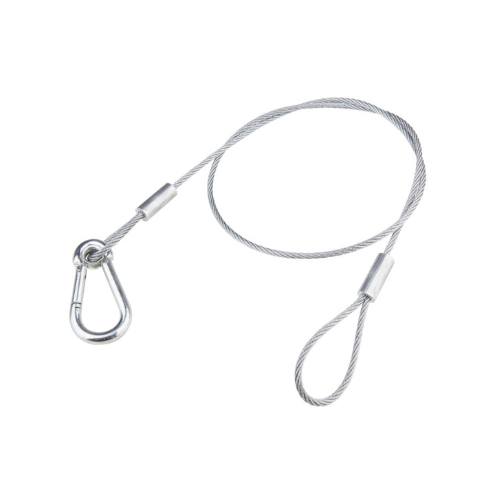 SW-01 - Galvanized Safety Wire 3.2 mm, Silver, end loop detail