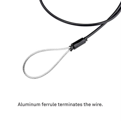 SW-02 - PVC - Jacketed Safety Wire 2.0 mm, fixture attachment setup