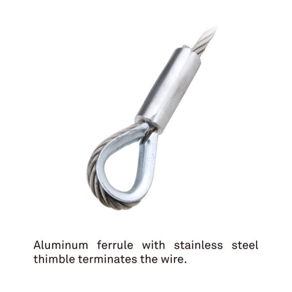 SW-03ST - Safety Wire, Silver Stainless Steel, fixture attachment setup