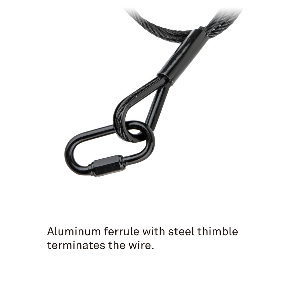 SW-03 - Heavy - Duty Safety Wire 4.8 mm, Silver, fixture attachment setup