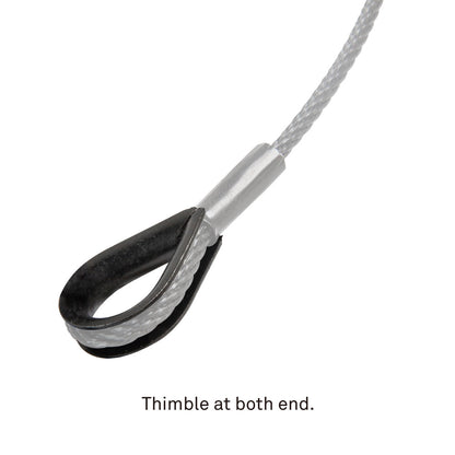 SW-E01 - 10 kg BGV - C1 Safety Wire, Silver, load rating and length detail