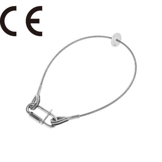 SW-E05 - 15 kg BGV - C1 Safety Wire, Silver, end loop detail