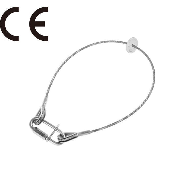 SW-E05 - 15 kg BGV - C1 Safety Wire, Silver, end loop detail