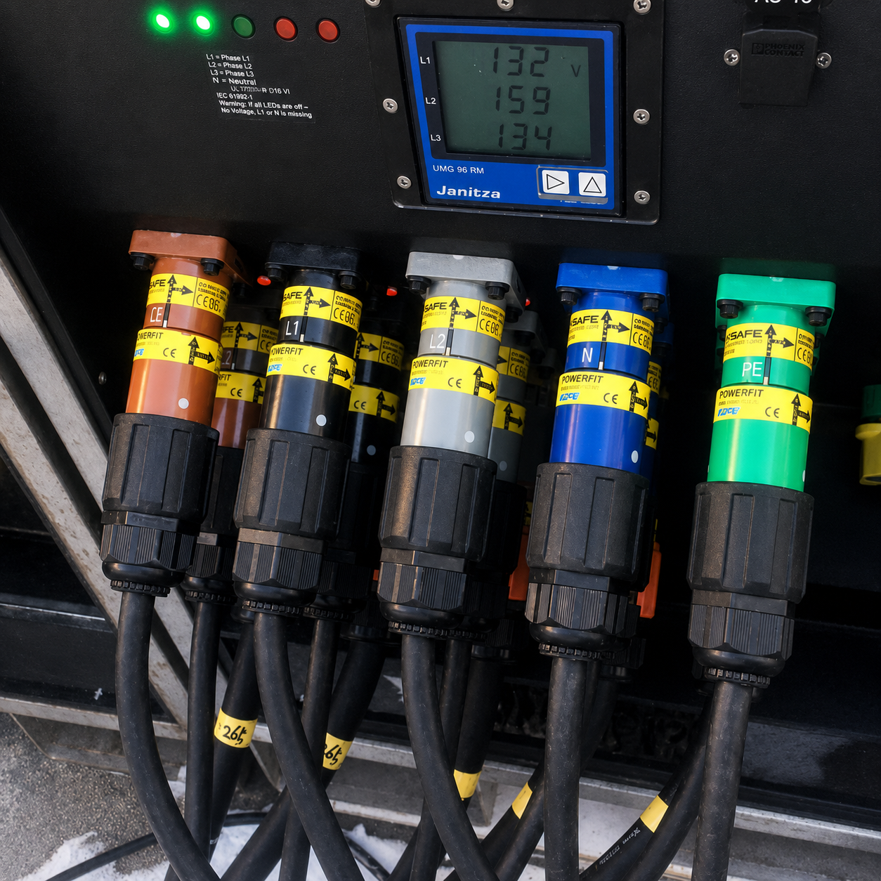 Temporary power and field distribution