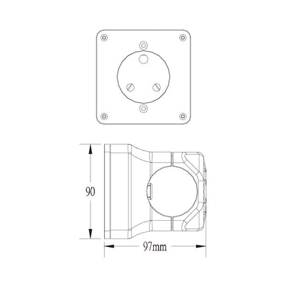VS-4851-B - Versatile Socket, mounting setup