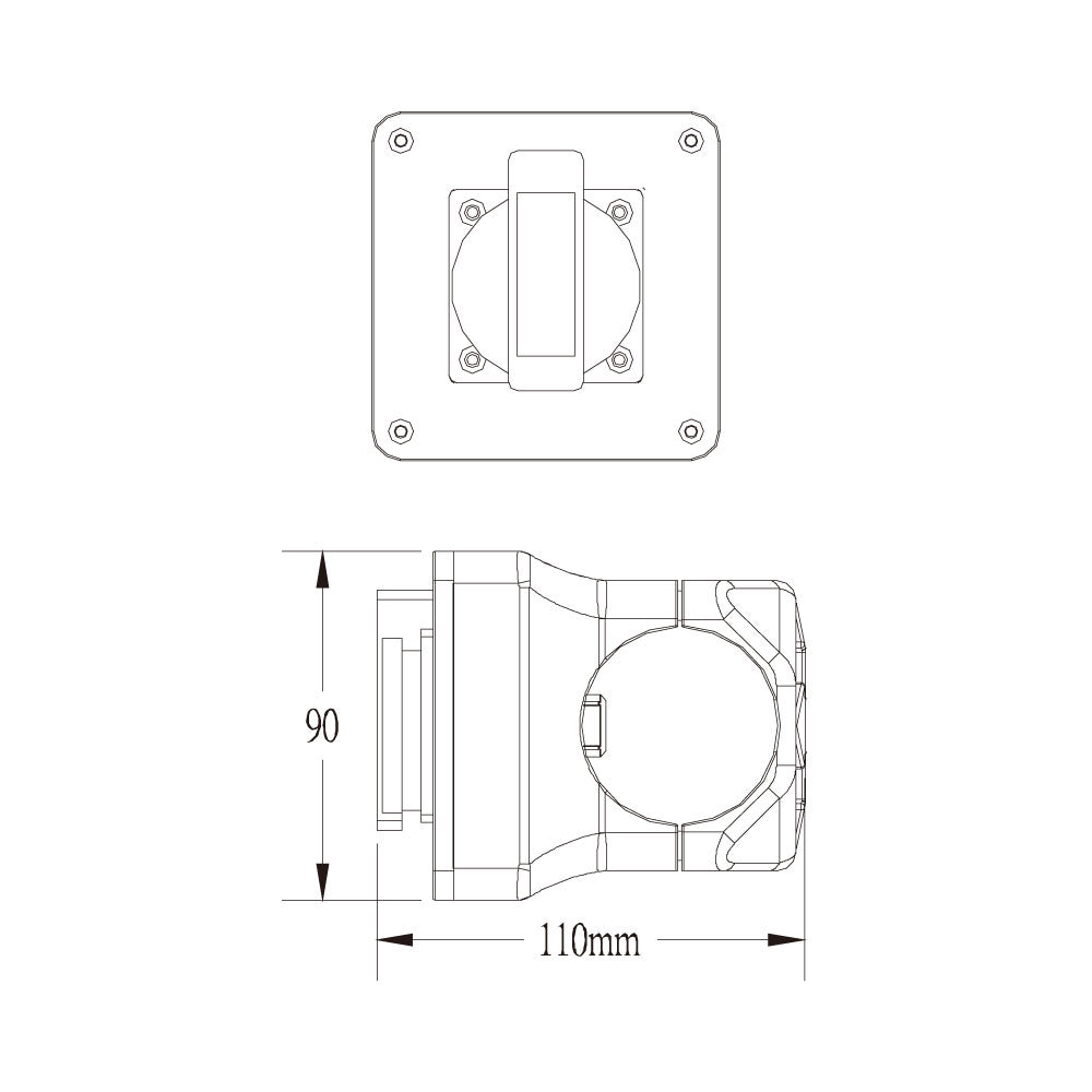VS-4851-M - Versatile Socket, mounting setup