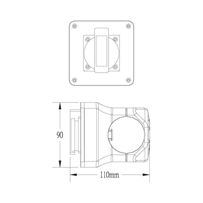 VS-4851-M - Versatile Socket, mounting setup