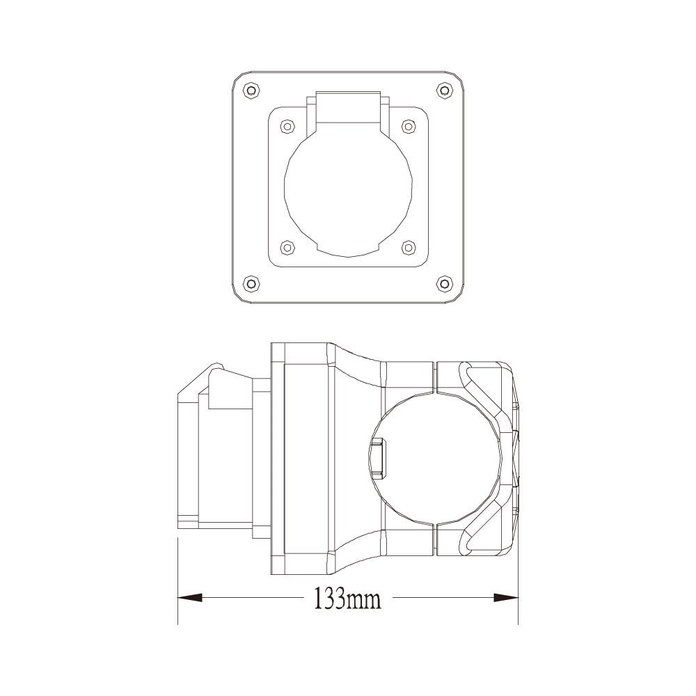 VS-4851-M - Versatile Socket, dimension diagram