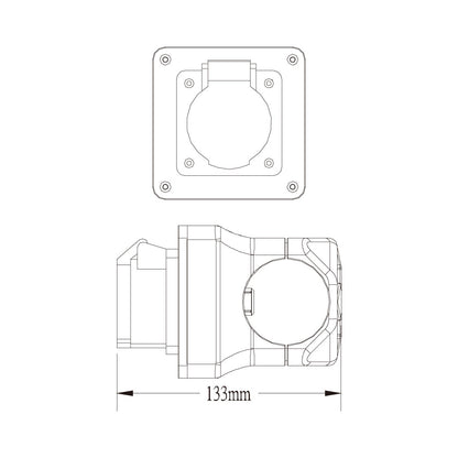 VS-4851-M - Versatile Socket, dimension diagram
