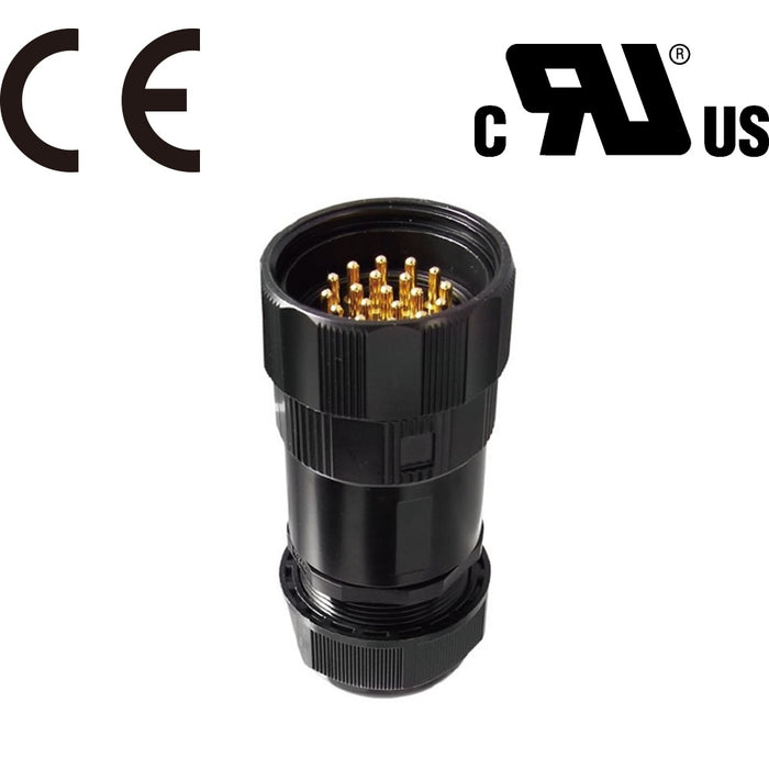 KUPO WPC-5219LM WPC 19-Pin Watertight Solder Type - Line Male