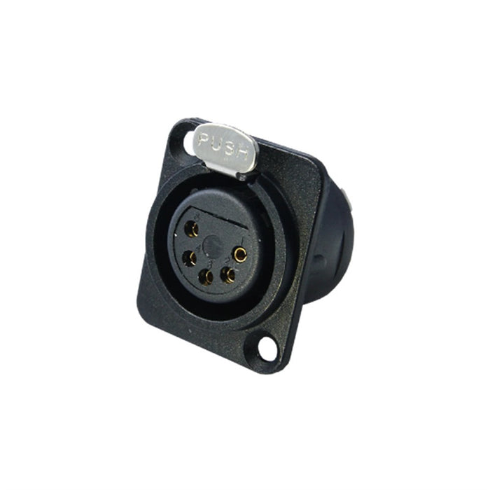 KUPO XLR5-SF-G XLR 5-Pin Panel Female - Gold Pin