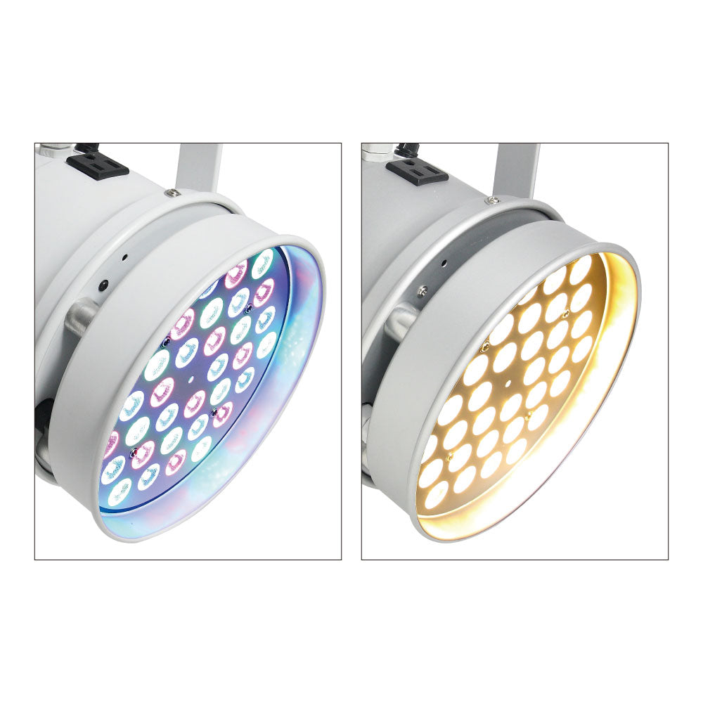 ZPL-56W - LED Par - 56, White Finish, color output comparison