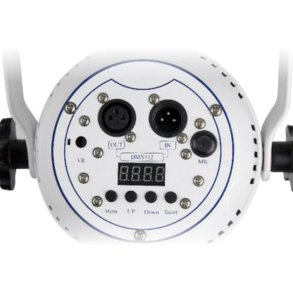 ZPL-56 - LED Par - 56, Black Finish, rear control panel detail