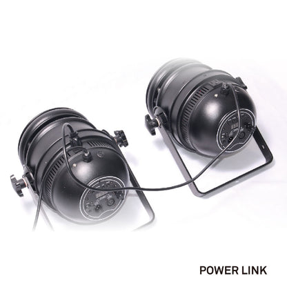ZPL-64-36-3 - ZPL-64/36-3 LED Par Can, 120 W RGB, power link setup